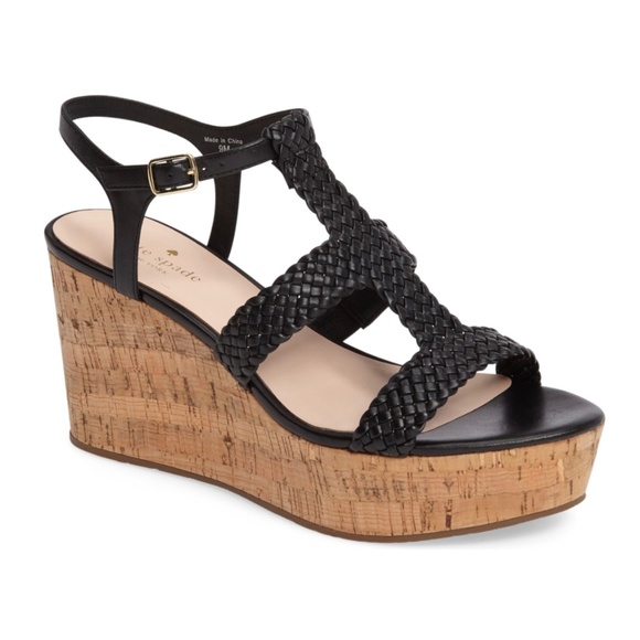 kate spade Shoes - Kate Spade Tianna Woven Cork Wedge Sandal
